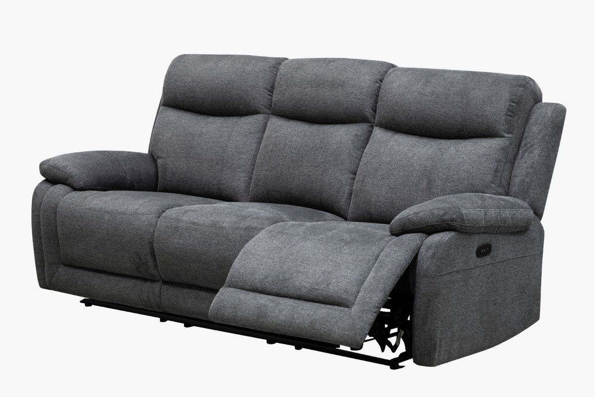 Hughes Fabric Recliner Suite