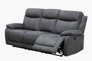 Hughes Fabric 3 Seater Recliner