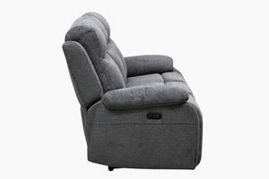 Hughes Fabric 3 Seater Recliner