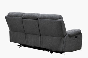 Hughes Fabric 3 Seater Recliner