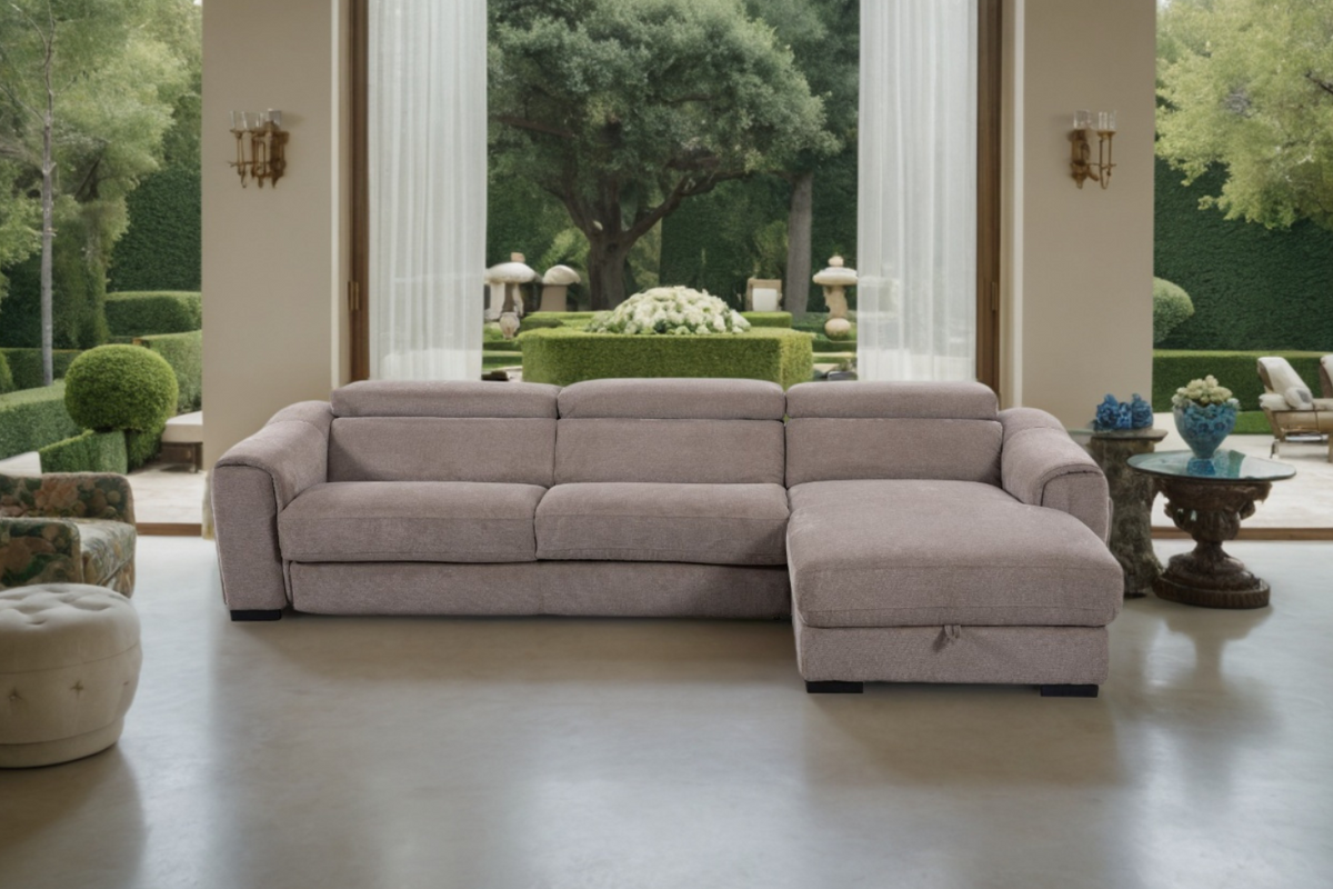 Ivano 3 Seater with Chaise & Sofa Bed