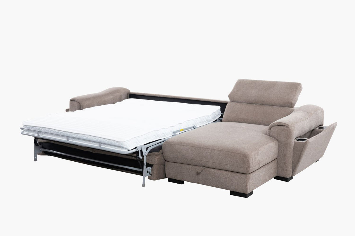 Ivano 3 Seater with Chaise & Sofa Bed