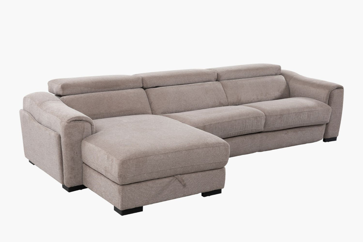 Ivano 3 Seater with Chaise & Sofa Bed