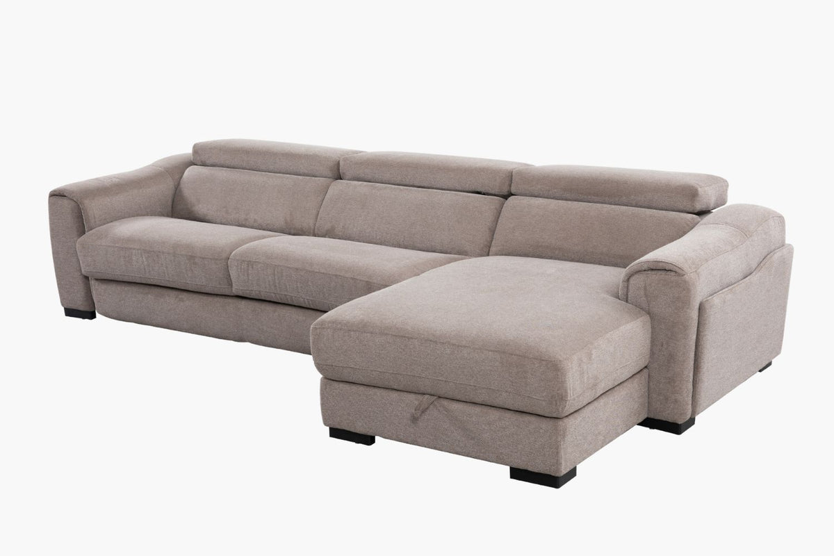 Ivano 3 Seater with Chaise & Sofa Bed