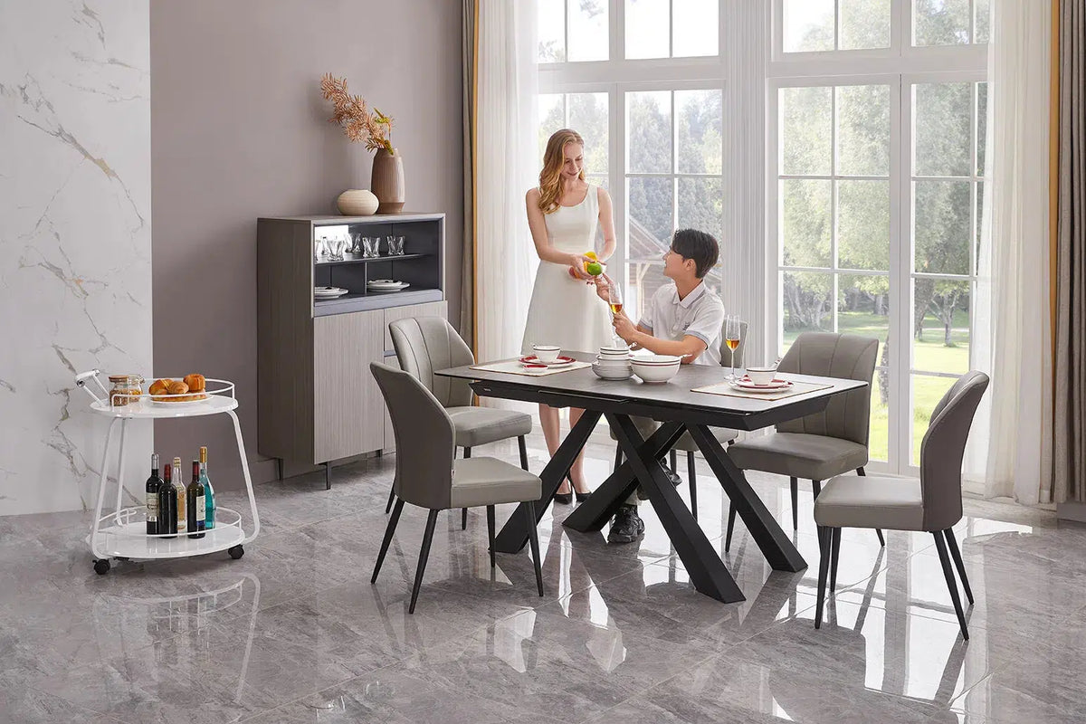 Joy Ceramic Top Dining Table-Adore Home Living