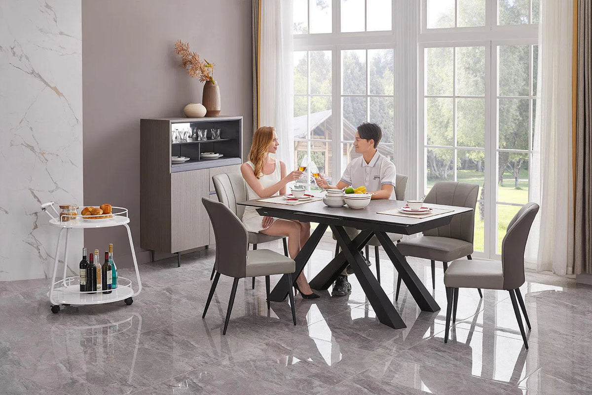 Joy Ceramic Top Dining Table-Adore Home Living