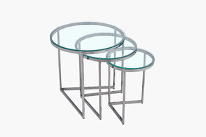 Jude Nest Table (Set of 3) - Gunmetal Black 