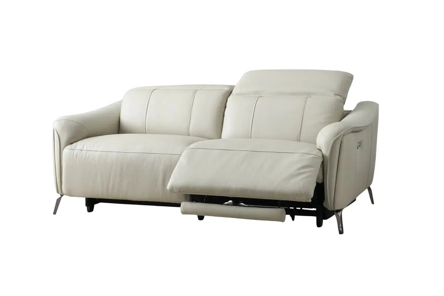 Knight Leather 2-Seater Electric Recliner-Adore Home Living