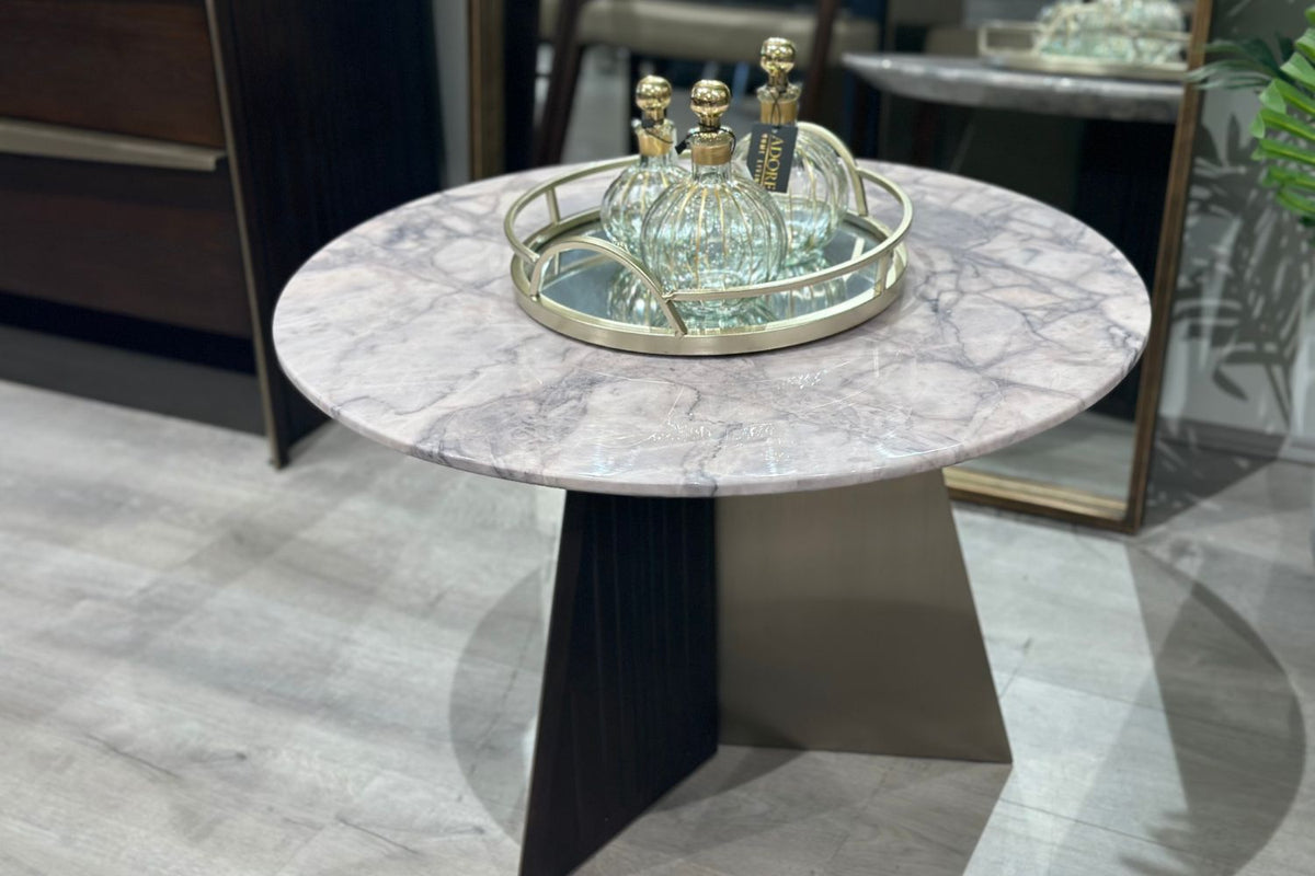 Edison Marble Top Lamp Table 