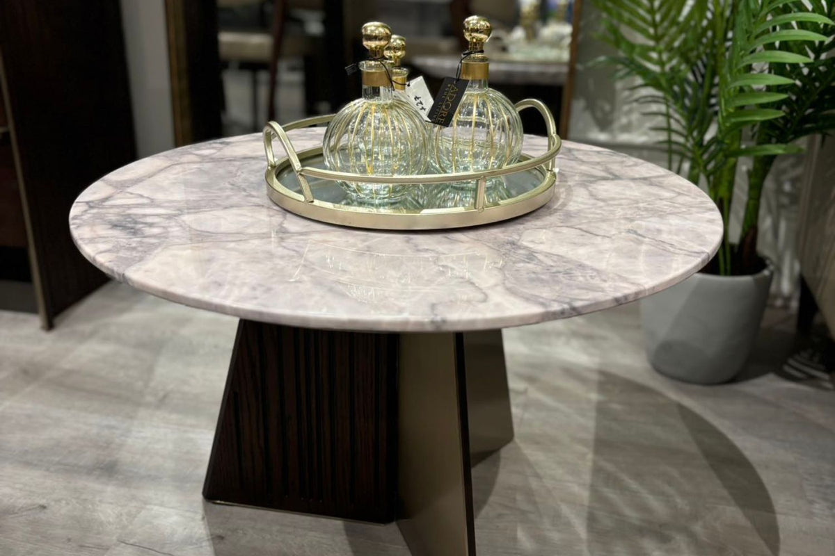 Edison Marble Top Lamp Table 