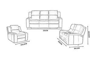 Edwards Powered Recliner Suite