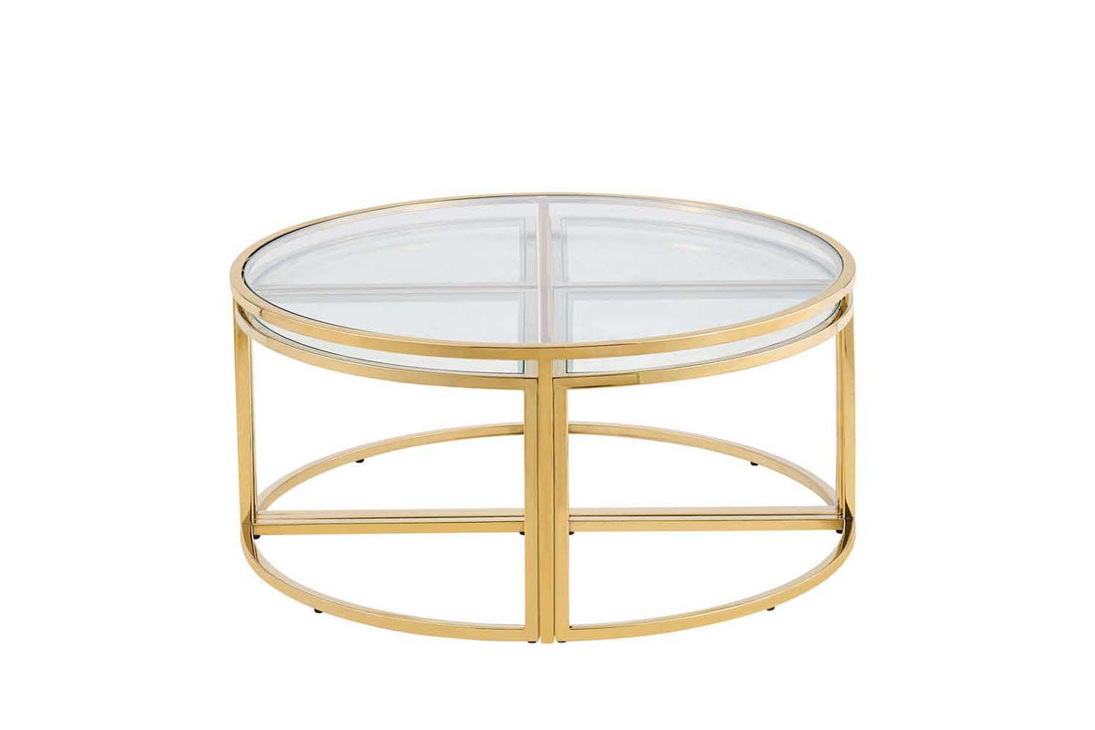 Lawson Round Coffee Table - Silver