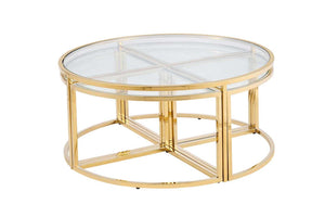 Lawson Round Coffee Table - Gold