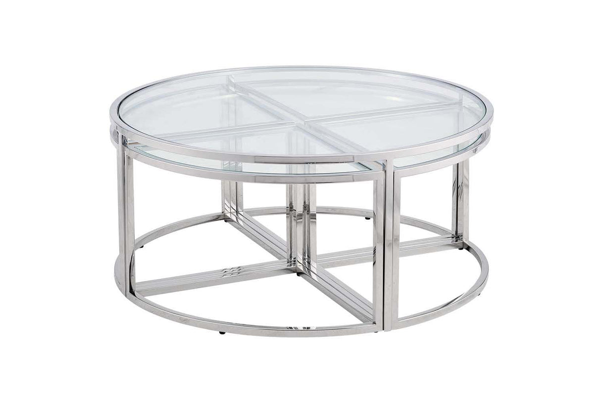 Lawson Round Coffee Table - Silver