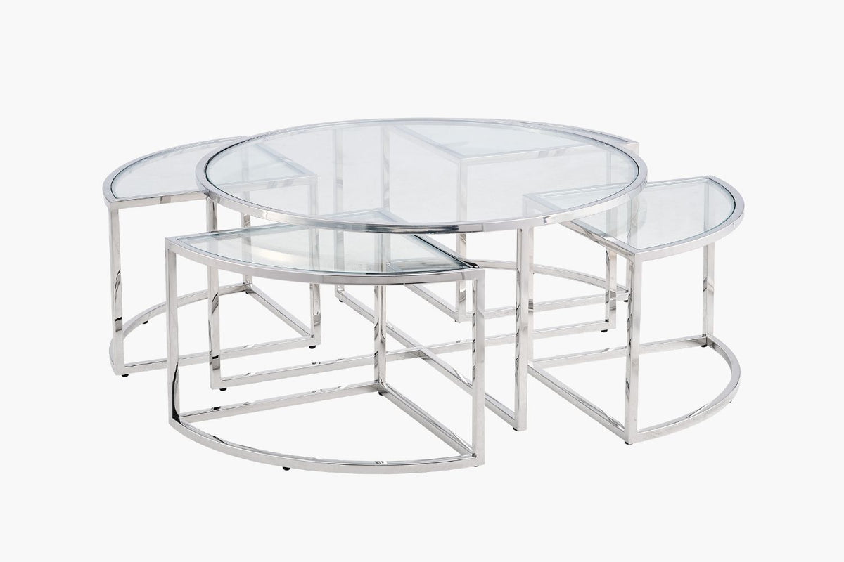 Lawson Round Coffee Table - Silver