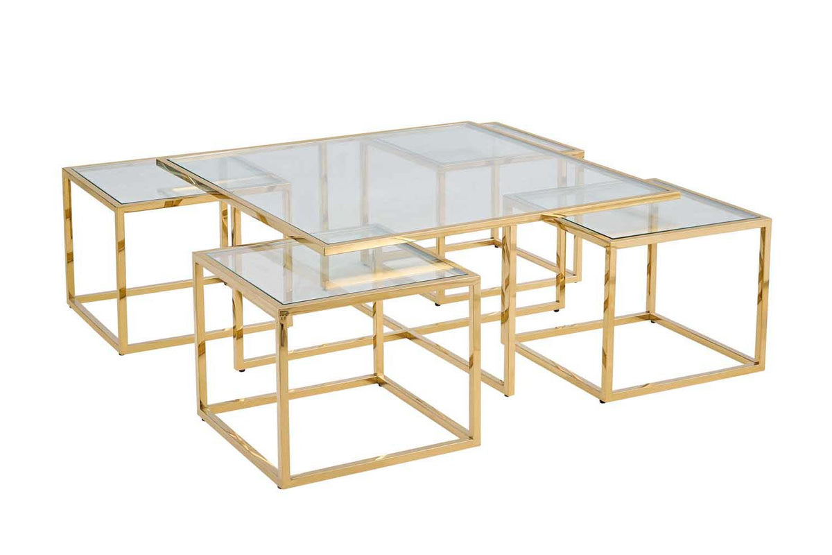 Lawson Square Coffee Table - Silver