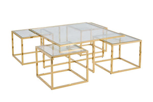 Lawson Square Coffee Table - Silver