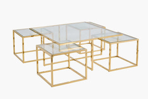 Lawson Square Coffee Table - Gold