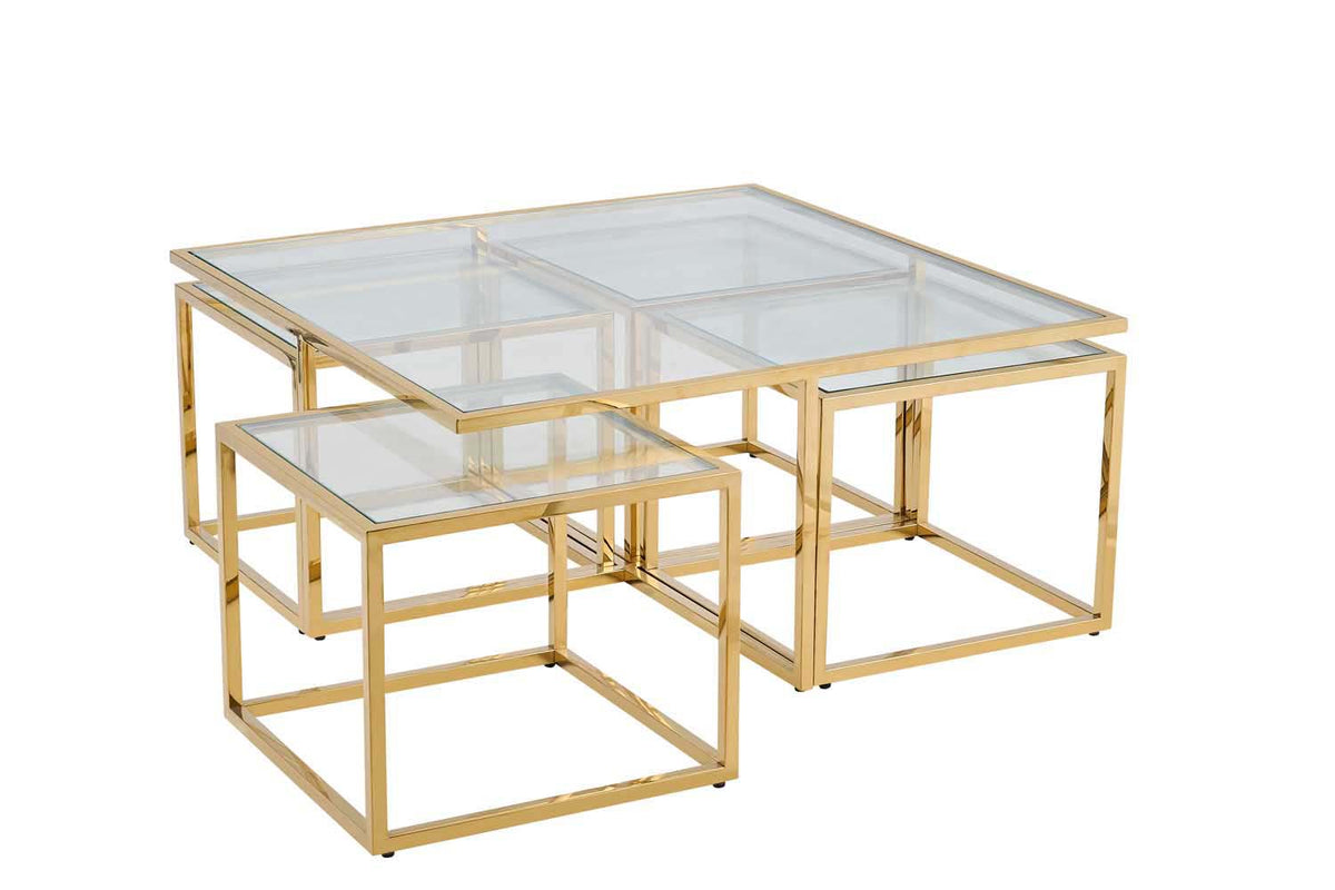 Lawson Square Coffee Table - Gold