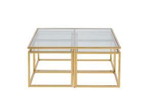 Lawson Square Coffee Table - Gold