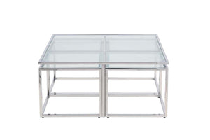 Lawson Square Coffee Table - Silver