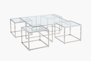 Lawson Square Coffee Table - Silver