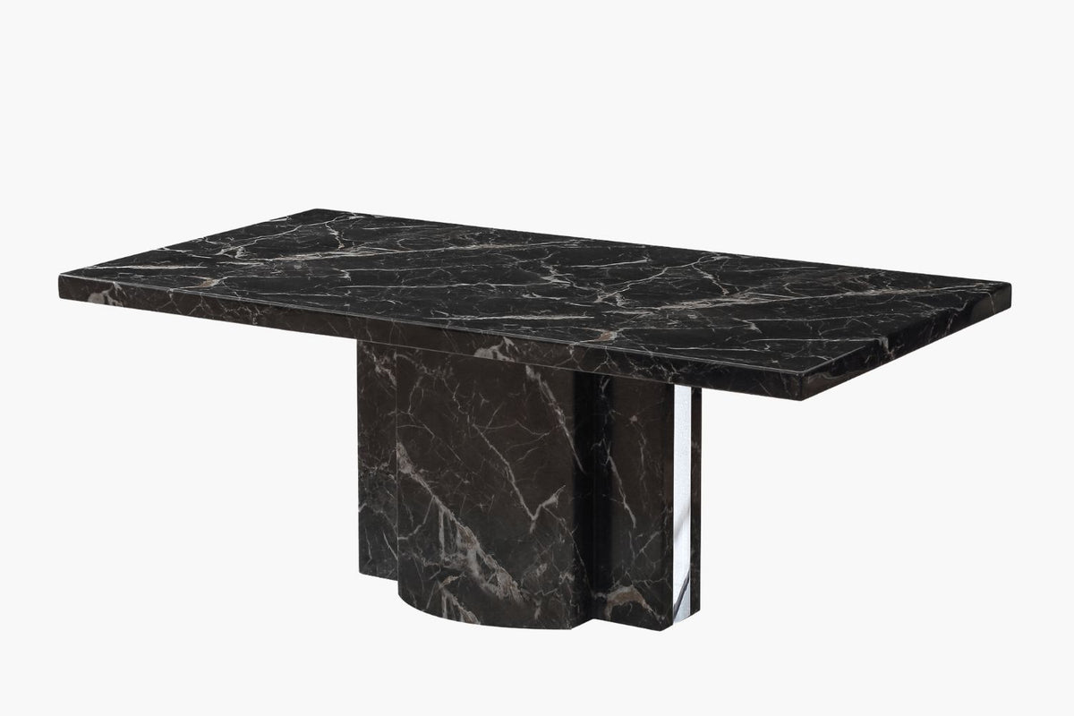 Louis Marble Dining Table - Galaxy Black