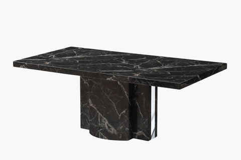 Louis Marble Dining Table - Galaxy Black - Adore Home Living - Dining Table - bd2024, blknov2024, dining table, LouisMarble, marble table, melbourne furniture store, sale, springsale2024