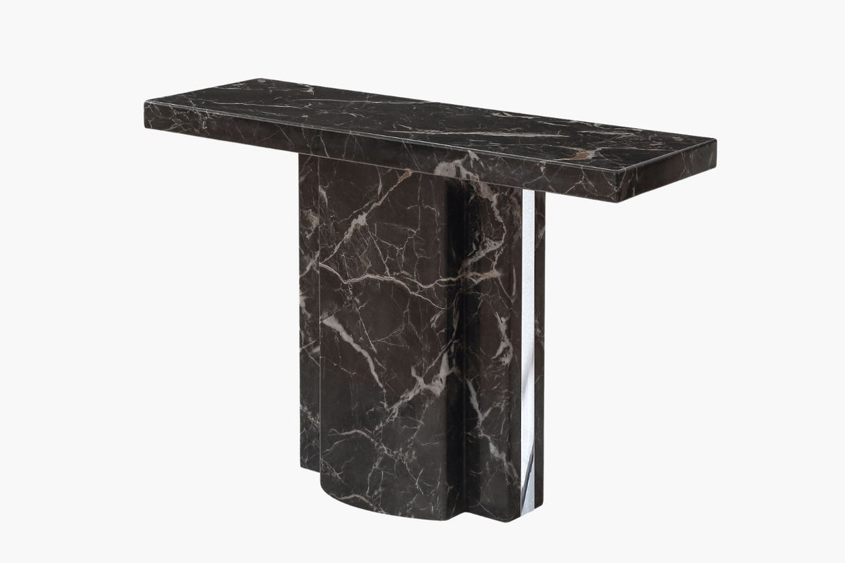 Louis Marble Console Table - Galaxy Black