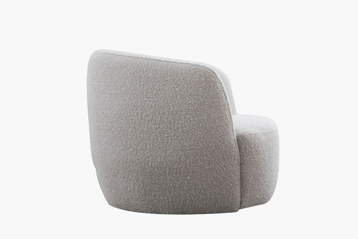 Luna Boucle Swivel Chair 