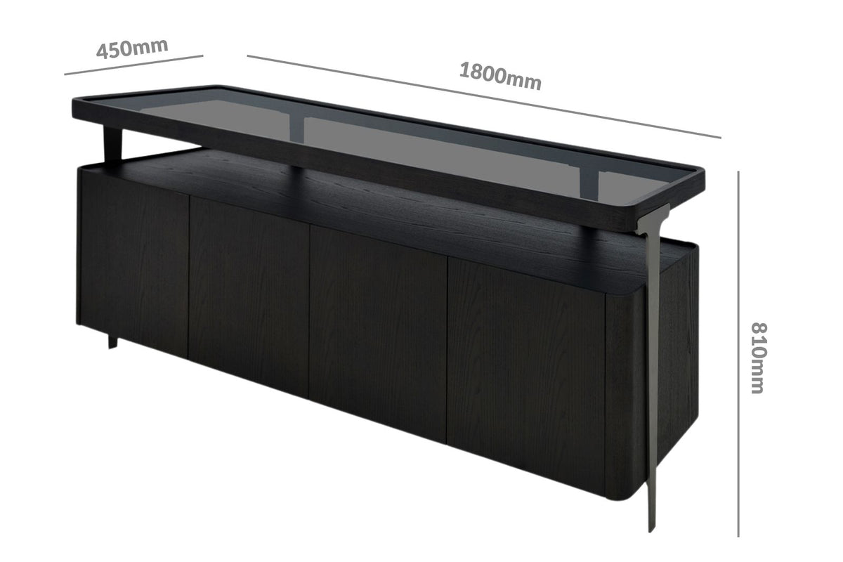 Massimo Glass Top Buffet