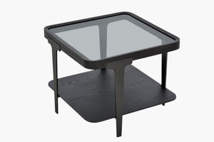 Massimo Glass Top Side Table