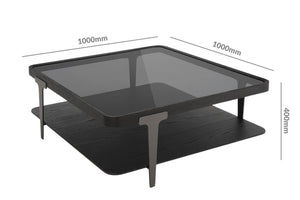 Massimo Glass Top Coffee Table