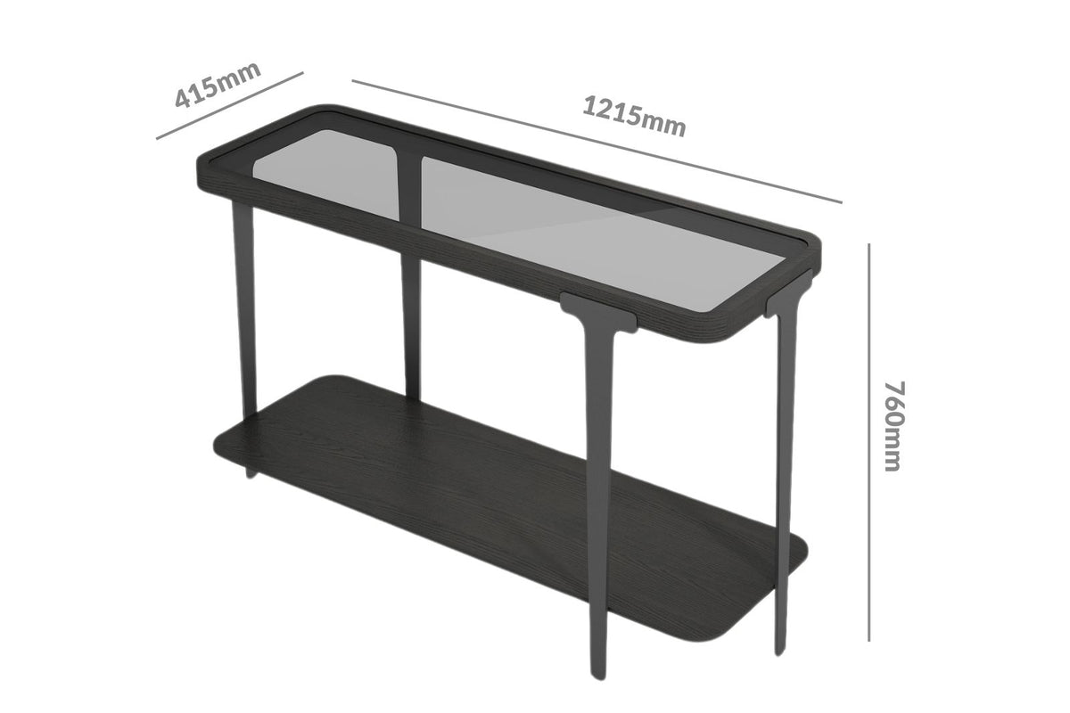 Massimo Glass Top Console