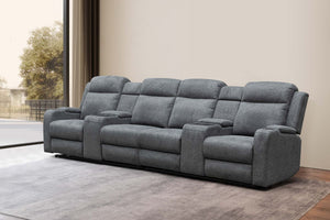 Mitchell 4 Seater Fabric Theatre Lounge 