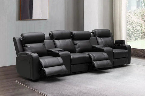 Mitchell 4 Seater Full Leather Theatre Lounge - Adore Home Living - Da Vinci Collection - bd2024, DAVINCI, First Class Eexperience Lounge, Home Theatre, leather, Leather Sofa, lounge, mitchelllounge, Recliner, sale