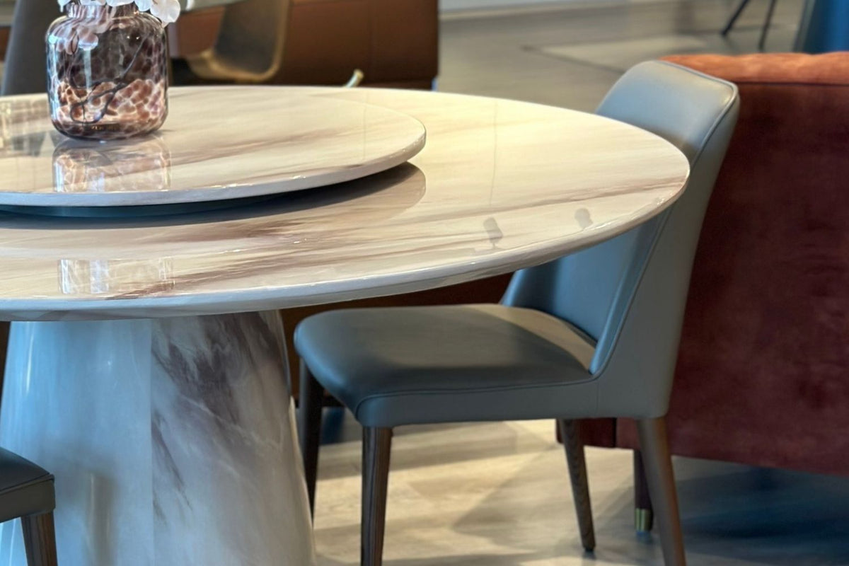 Montana Marble Dining Table - White