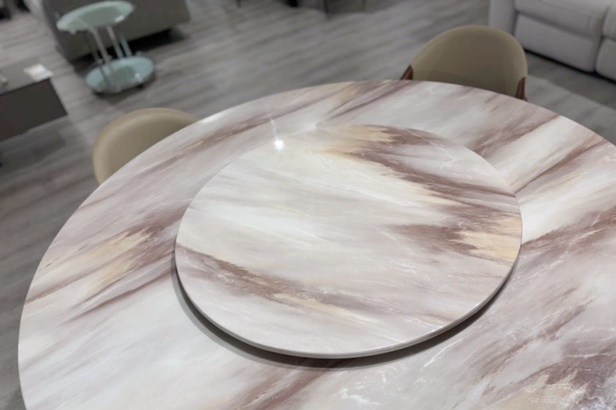 Montana Marble Dining Table - Latte