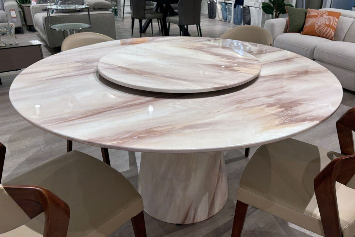 Montana Marble Dining Table - Latte