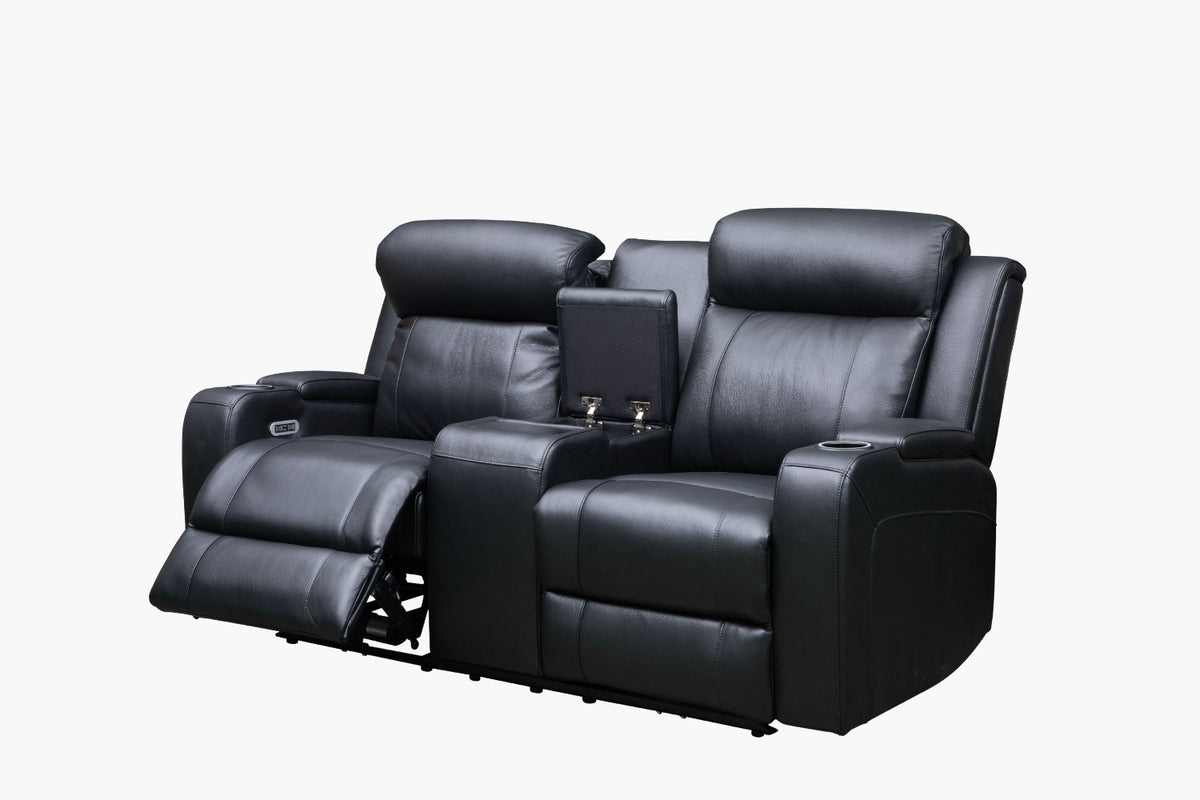 Palermo Electric Recliner 2 seater black