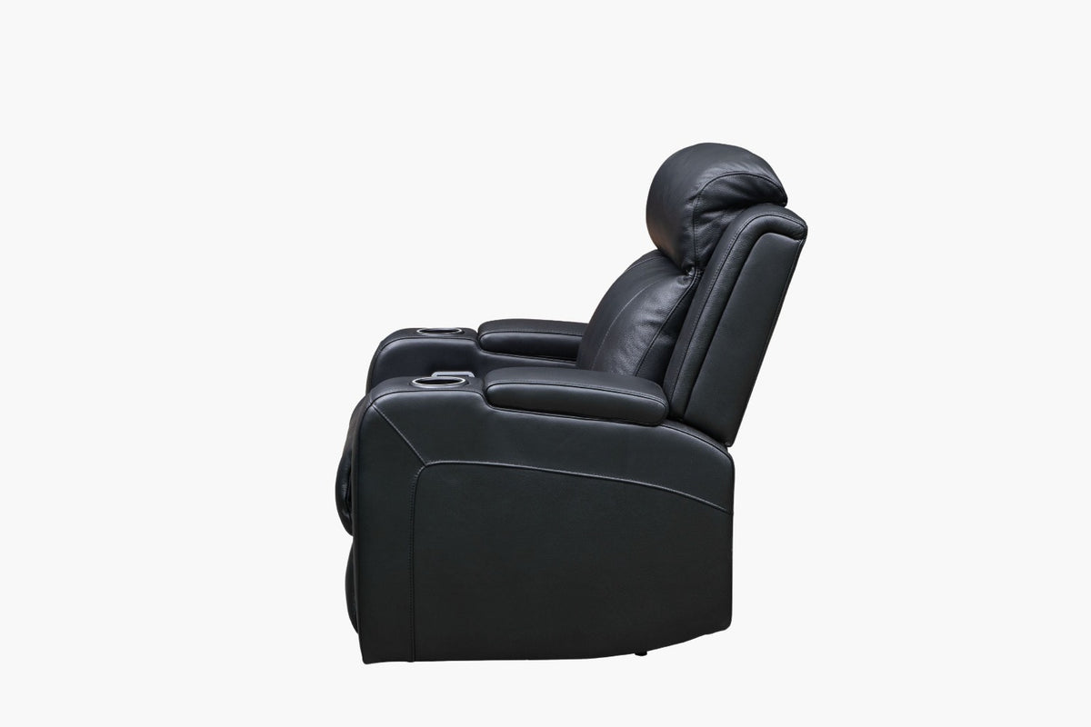 Palermo Electric Recliner armchair side black