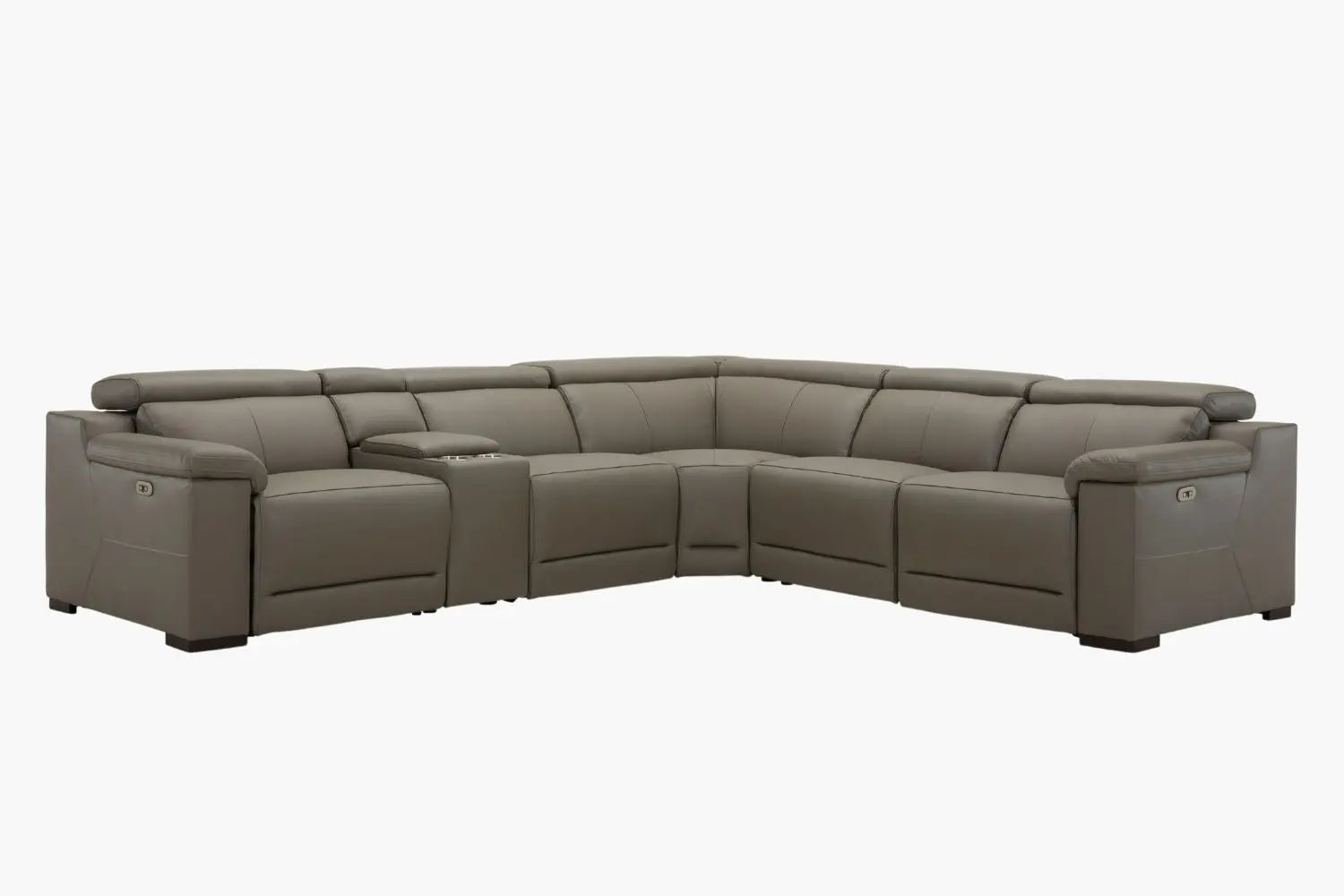 Perez Full Leather Electric Corner Lounge 