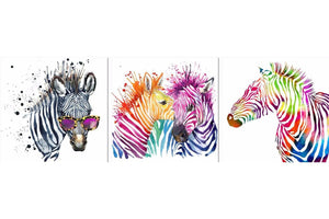 Rainbow Zebra - Order Only-Adore Home Living