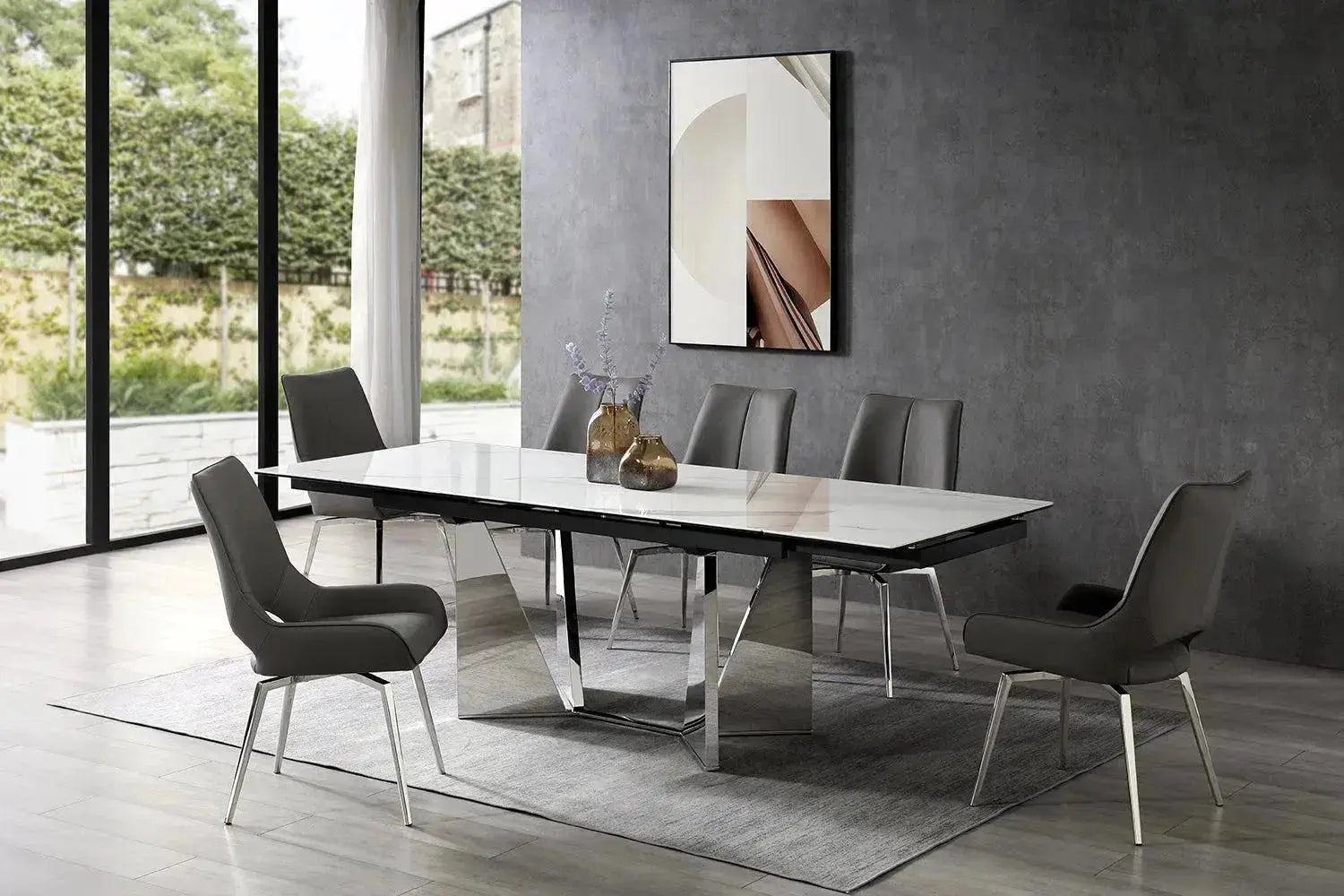 Adore Home Living Relish Ceramic Extension Dining table