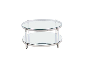 Ryder Glass Top Coffee Table - Gold