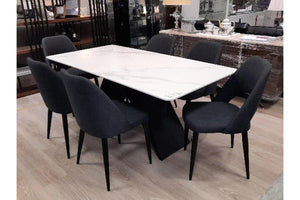 Scott Sintered Stone Top Dining Table-Adore Home Living