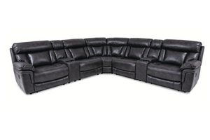 Jameson 6PC Fabric Modular with Electric Recliners