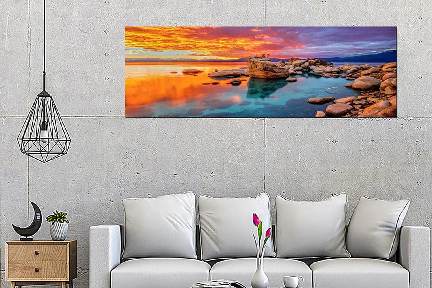 Sunset On Rocks - Order Only-Adore Home Living
