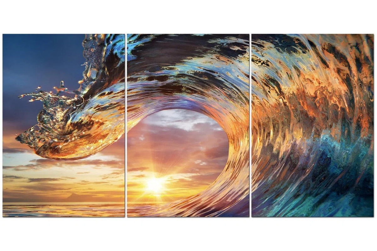 Sunset Wave Set of 3-Adore Home Living