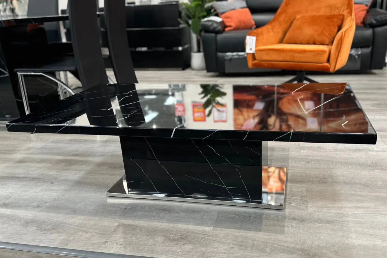 Tahana Black Coffee Table - Ex Display-Adore Home Living